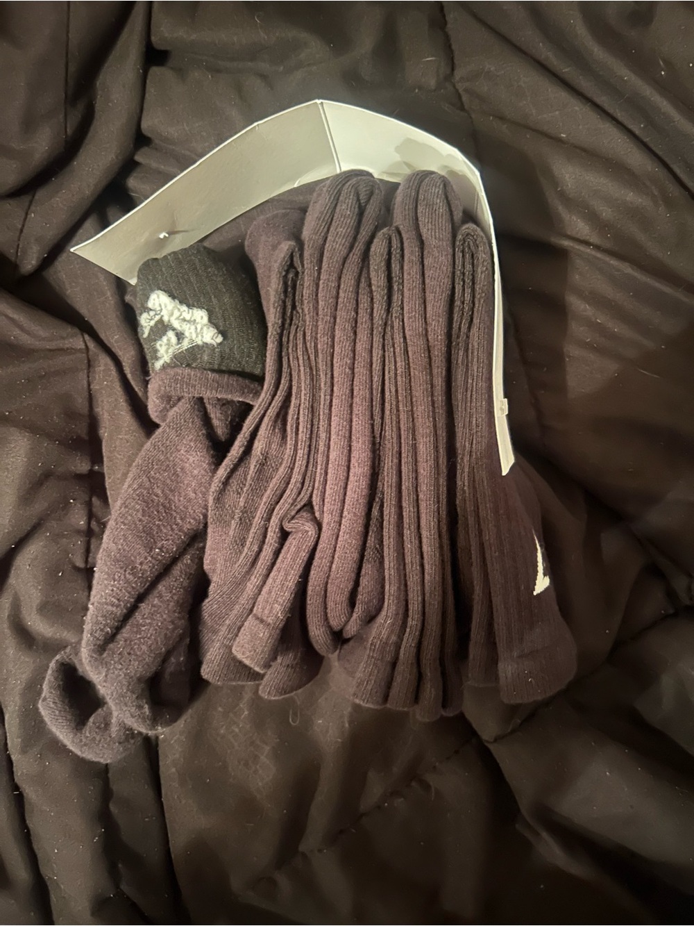Gymshark black crew socks